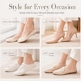 thumbnail image 7 of Women’s Ice Silk No Show Ultra‑Thin Liners – Invisible Breathable Anti‑Slip Socks, Non‑Slip Silicone Heel Grip, for Flats, Loafers, Dress Shoes 4 Pairs, 7 of 7