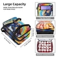thumbnail image 3 of Turtle Double Layered Insulated and Refrigerated Lunch Bag with Large Capacity and Hand Carry - 7.1x11.4x16.1 Inches, 3 of 6