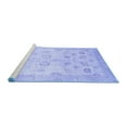 thumbnail image 2 of Ahgly Company Machine Washable Indoor Square Oriental Blue Traditional Area Rugs, 5' Square, 2 of 4
