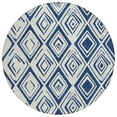 thumbnail image 2 of Addison Rugs Chantille Indoor/Outdoor Transitional Diamond Navy Washable Round Rug, 8' x 8', 2 of 6
