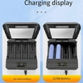 thumbnail image 4 of 18650 Charger Solar Lithium Battery Smart Charger Type-C Four-Slot Multi-Function Outdoor Charger, 4 of 5