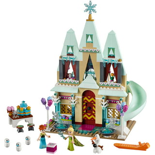  LEGO Disney Princess The Ice Castle Building Toy 43197, with  Frozen Anna and Elsa Mini Doll Figures and Olaf Figure, Disney Castle Kit  to Build, Disney Gift Idea, Castle Toy for