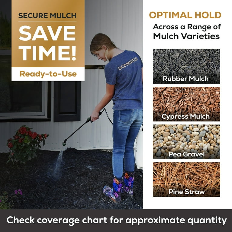 DOMINATOR XL Mulch Anchor 1 Gallon: Mulch Glue and Pea Gravel