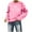 Pink, variant on VerPetridure Women's Yes I'm Cold Me 24:7 Printed Crewneck Sweatshirts for Women Long Sleeve Casual Loose Fit Pullover Tops Streetwear Fall Casual Clothes