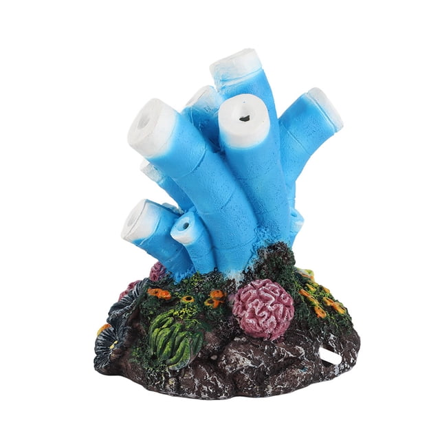 Decoración de coral, decoración de acuario de plantas de coral decoraciones artificiales de acuario de coral falso decoración de coral para la caja de pescado paisaje de