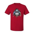 thumbnail image 2 of Wild Bobby, Celtic Wolf, Animal Lover, Men Graphic Tees, Red, 5XL, 2 of 3