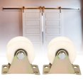 thumbnail image 4 of Sliding Gate Roller - 2Pcs 50mm Diameter Steel Sliding Gate Roller Wheel U-Shaped Wheel Track for Sliding Door, 4 of 7