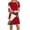 2# Red Casual Dresses for Women 2023, variant on Dyegold Sundresses for Women Casual Beach - Womens Midi T Shirt Dresses Summer Round Neck Short Sleeve Floral Print Flowy Swing Beach Bridesmaid ​​Sun Dresses