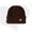 Brown, variant on Wensltd Women Winter Solid Color Knit Hat for Daily Wear Warm Soft Thick Hats Purple