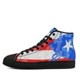 thumbnail image 3 of Puerto Rico High Top Canvas Shoes Sneakers Black Size 10, 3 of 7