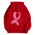 thumbnail image 7 of ZSQDM Women's Hoodies Sweatshirts Christian Hoodies for Women Breast Cancer Awareness Hoodies for Women Ribbon Graphic Full Zip Up Sweatshirt Oversized Fleece Jackets Clothes Polyester (Xl), 7 of 7