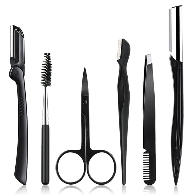 6PCS Eyebrow Kit Creative Professional Eyebrow Grooming Set Eyebrow Trimming Kit