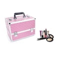 thumbnail image 4 of Multi-layer Professional Portable Aluminum Cosmetic Makeup Case Pink, 4 of 12