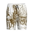 thumbnail image 3 of Picia Western Scenery With Old Wagon Pajama Shorts for Men, Men's Pajama Bottoms, Sleepwear,Short Pajama Pants-XX-Large, 3 of 9
