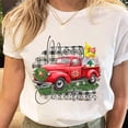 thumbnail image 5 of Camisetas estampadas de Papá Noel para mujer, camiseta de Navidad y Año Nuevo de los años 90, ropa femenina, Tops estampados, camiseta gráfica de dibujos animados a la moda para mujer, 5 of 5