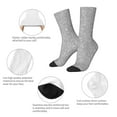 thumbnail image 3 of Yiaed GlitterSilver Print Great elasticity Crew Socks Sports socks for Men and Women, 3 of 5