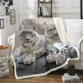 thumbnail image 1 of Blanket Wild Animal Theme Fleece Throw Blanket Wildlife Style Plush Blanket For, 1 of 4