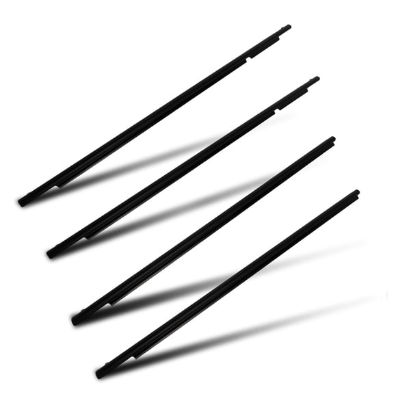 cciyu 4PCS Black Window Molding Trim Compatible with 2008-2015 For Toyota For Scion xB 2.4L OEM 75710-12820 75720-12820 75730-12340 75740-12430 – Noise Reduction & Leak Proof