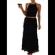 thumbnail image 2 of Conjunto de 2 Piezas de Falda Larga Y2K para Mujer, con Top Corto de Encaje Sin Espalda y Falda Larga, Vestido de Playa. Negro M, 2 of 10