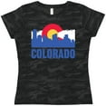 thumbnail image 3 of Inktastic Colorado Flag and Skyline Women's T-Shirt, 3 of 5
