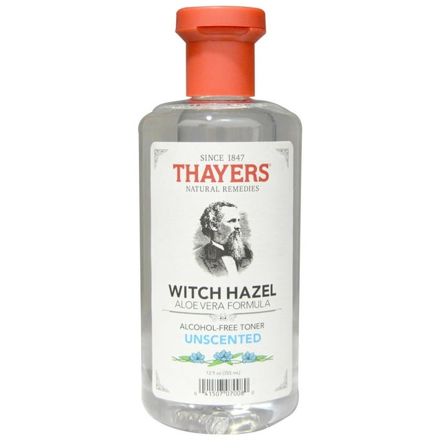 Thayers Alcohol Free Unscented Witch Hazel Toner w/Aloe 12 Ounce
