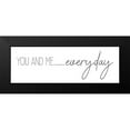 thumbnail image 2 of Kimberly, Allen 18x9 Black Modern Framed Museum Art Print Titled - You And Me Whitebackground, 2 of 5