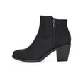 thumbnail image 6 of BLISSFUL STEP Valentine's Women' Shoes Round Toe Stacked Block Heel Zipper Ankle Boots Black 7, 6 of 7