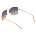 thumbnail image 4 of Jessica Simpson Women's J106 Iconic Metal UVA and UVB Protective Pilot Aviator Fashion Sunglasses, 60mm, 4 of 6