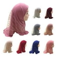 thumbnail image 4 of Kids Scarf Wave Shape Not Easy Deform Kids Mesh Stitching Headscarf for Playing, 4 of 8