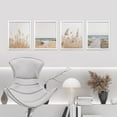 thumbnail image 2 of PixonSign 4PCS Posters White Pampas Grass Beach Ocean Shore Horizon Nature Wilderness Realism Landscape Prints Modern Room Decor Wall Art for Living Room, Bedroom, Office, Bathroom - 11"x14" White, 2 of 5