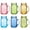 colored, variant on Mason Jar Drinking Glasses with Handle,6 Pack Colored Mason Jars Cups with Handle,16 oz Glass Mugs for Iced Coffee,Cold Beverages