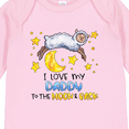 thumbnail image 4 of Inktastic I Love My Daddy to the Moon and Back Cute Sheep Boys or Girls Long Sleeve Baby Bodysuit, 4 of 5