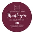 thumbnail image 1 of Printtoo Label Stickers for Small Business -100 RoundCustom Vinyl Waterproof Stickers -Personalized Labels for Handmade, Brand Stickers -Mulberry, 2x2 Inches, 1 of 6