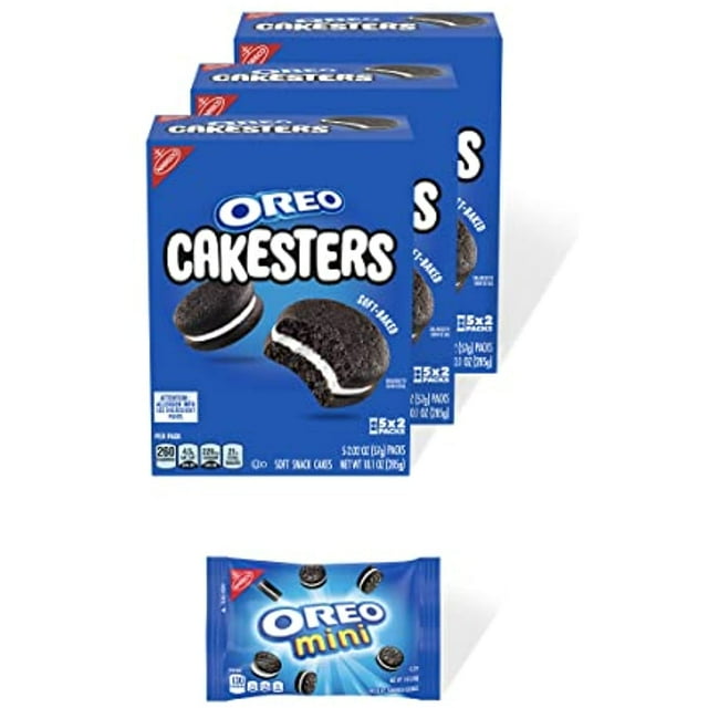 Oreo Cakesters Soft Snack Cakes, 3 – 5 Count Packs (15 Total Snack ...