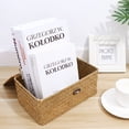 thumbnail image 1 of BESTYASH Wicker Boxes with Lids Light Yellow Seaweed Woven Basket 1Set, 1 of 6