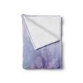 thumbnail image 2 of Flower Soft Flannel Fleece Blanket, Chamomile and Dandelion Field Meadow Landscape in Contrasting Colors Idyllic View, Cozy Plush for Indoor and Outdoor Use, 50" x 60", Yellow Purple, by Ambesonne, 2 of 6