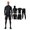 Space Black, variant on 5-Piece Men's High-Stretch Quick-Dry Breathable Basketball Base Layer Set