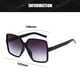 thumbnail image 3 of Gafas de sol cuadradas de la protección solar del marco de las gafas de sol grandes de moda de la moda, hechas de PC, 3 of 6