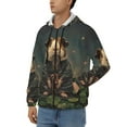 thumbnail image 3 of Naloa Lotus Leaf Starry Sky Guinea Pig Men’s Hoodies, Zip up Hoodie, Sweatshirts,Hoodies for Men Sizes S-3XL-Medium, 3 of 5