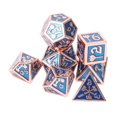 thumbnail image 3 of Dados De Juego De Metal, 7 Piezas De Accesorios De Juego Juegos De Mesa Poliédricos Portátiles Dados De Metal Para Club Para Adultos ANGGREK Estilo 1, 3 of 8