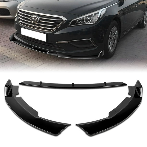 3 PCS/Set Car Front Bumper Lip Spoiler For Infiniti Q50 Q50S 2014-2017 2018 2019 Auto Exterior Parts ABS Head Chin Cover Trim