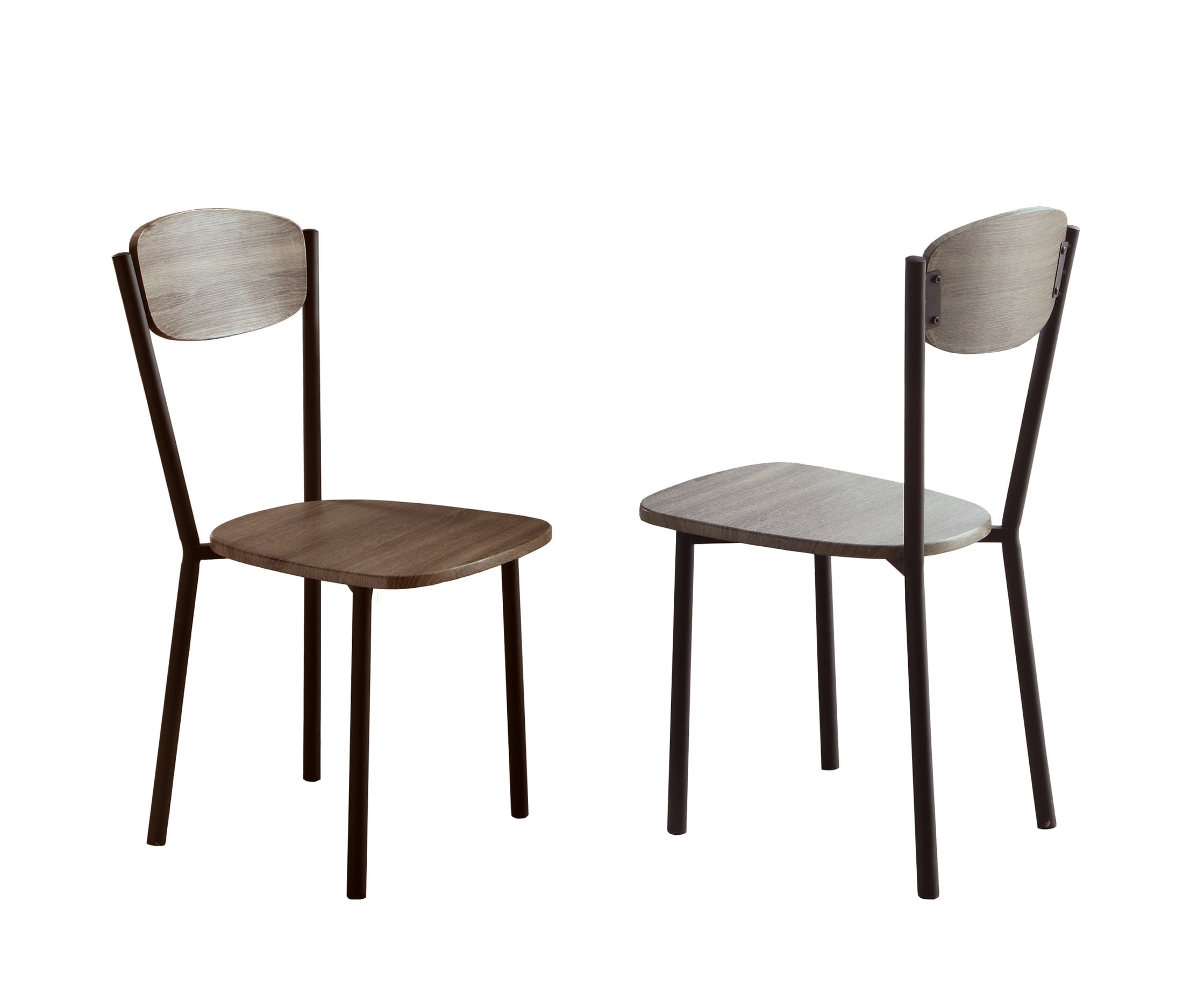 Aukfa 5-Piece Dining Set with 4 Chairs, Rustic Farmhouse Round Table & Wooden Chairs, Kitchen & Dining Room Furniture for Small Spaces