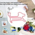 thumbnail image 3 of 100PCS Cute Paper Clips Dog Shaped Paperclips Rust Proof Metal Bookmark Clips For Kids Students Teachers, 3 of 8