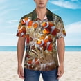 thumbnail image 2 of Sikiie Cute Anemone Fish Print Men's Hawaiian Shirt, Summer Beach Button Pocket Short Sleeve T-Shirt,X-Large, 2 of 7