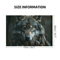 thumbnail image 2 of JRXY Wolf Feather Dark Wooden Puzzle Challenging Difficult Wood Puzzles for Adults 1000 PCS, 2 of 6