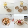 thumbnail image 5 of -Rattan Basket Petals  Shape Hand-Woven Bread Fruit Snack Storage Basket Tea Tray, 5 of 5