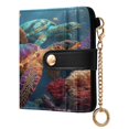 thumbnail image 2 of Small Wallet For Women Bifold Leather Pocket Coin Credit Card Holder With RFID Blocking Colorful Turtle Design, 2 of 6