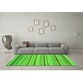 thumbnail image 3 of Ahgly Company Indoor Round Abstract Green Modern Area Rugs, 6' Round, 3 of 4