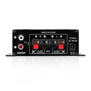 Mixfeer AK270 Mini Audio 2-Channel Stereo Power Amplifier Portable Sound Amplifier AUX Input Speaker Amp for Car and Home