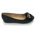 thumbnail image 2 of Victoria K Gold Bow Faux Fur Trim Ballerina Flats (Women), 2 of 5